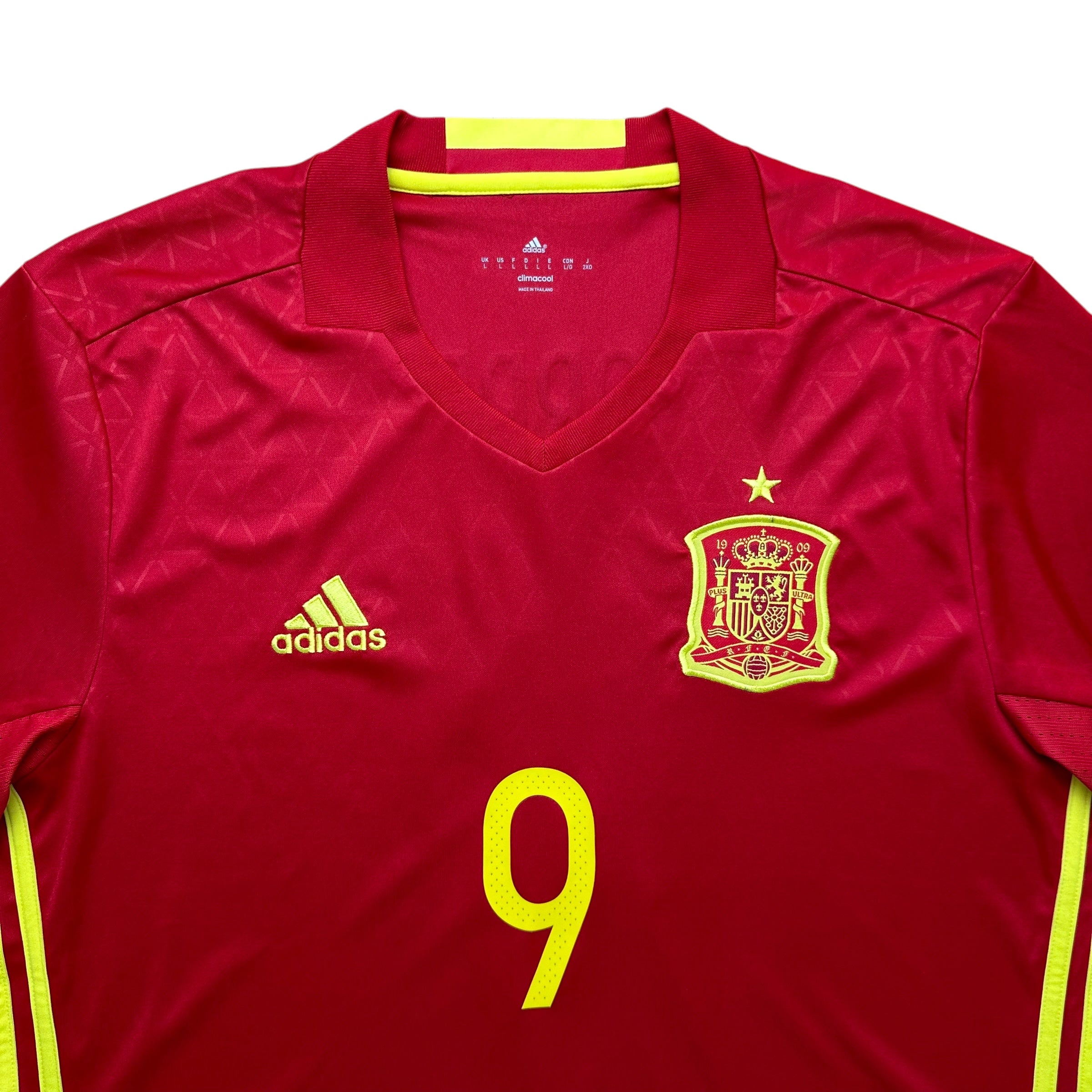 Spain 2016 Home Shirt (L) Torres #9